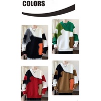 Pull-over personnalisé avec logo OEM ODM, col rond, tricoté, 100% coton, pour homme, taille oversize, hiver, anti-rides, séchage rapide, respirant
