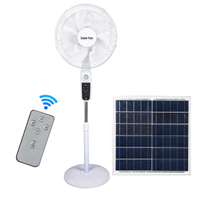 Ventilateur sur pied solaire à faible consommation d'énergie, rechargeable, télécommandé, pour hôtel, extérieur, 12 vitesses réglables, faible bruit, prix abordable
