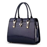 Sac à main trapézoïdal structuré pour femme, sac à bandoulière de luxe en cuir PU imprimé croco, sacoche tendance pour femme, qualité export, directement de l'usine