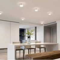 Lampu Downlight LED Modern Sederhana Akrilik Terpasang di Langit-langit Bulat untuk Ruang Tamu Kamar Tidur Lampu Langit-langit Bercahaya