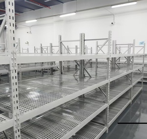 הסיטונאי כבד מחורר פלדה מדפים מדף 3000 ק "ג קיבולת בגדלים מותאמים אישית & ציפויים תעשייתיים טרום מגולוון מדפים מגולוון - Product Image 1