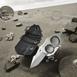 Cuchillo de Bolsillo EDC de Hoja Fija Pequeña de Acero 9Cr18MOV de Alta Calidad ZY con Funda, para Campismo al Aire Libre, Personalizable, Compatible con OEM/ODM - Product Image 3