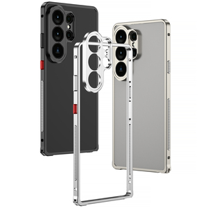 Coque de protection antichoc en métal de luxe pour Samsung Galaxy S26 S25 Ultra, cadre en alliage d'aluminium ultra-fin, avec grille de refroidissement et protection d'objectif - Product Image 1
