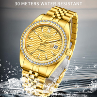 Montre mécanique automatique pour homme LIGE LG6831, série sportive de plongée, chronographe, résistante à l'eau 3BAR, acier inoxydable, 41 mm