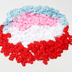 100-teilige Packung Schwamm Herz gepresste Hochzeit Konfetti Blütenblatt Sprinkler Stoff Herz Teppich Szene Dekoration 2cm Bett - Product Image 4