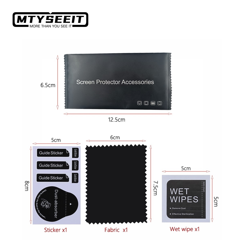 Reinigen Sie das trockene und nasse Kit Ein Satz Benutzer definierte Reinigungs kits Installation werkzeug paket für Displays chutz folie aus gehärtetem Glas