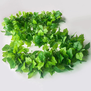 Enredadera decorativa de alta calidad, hojas de Lvy artificiales, plantas colgantes, decoración de pared - Product Image 4