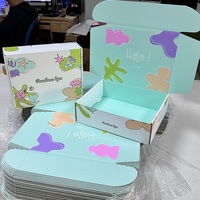 Boîte d'expédition personnalisée avec logo, boîte cadeau en carton ondulé, double face, réutilisable, écologique, en papier kraft, emballage pour perruques