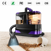Nettoyeur de tapis professionnel à vapeur, aspiration puissante, sec et humide, portable, pour nettoyer les taches sur les canapés, les tissus et les tapis