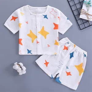 Хлопковые комплекты для малышей, повседневная спортивная футболка для мальчиков + шорты, комплекты одежды для малышей, одежда для маленьких мальчиков
