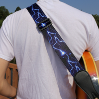 Bracelet en cuir Melody Guitare folk Guitare acoustique Personnalité La sangle de guitare peut être élargie 100 mixte