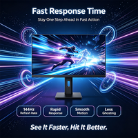 Monitor Gaming IPS de 27 Pulgadas y 144Hz con Logotipo Personalizado, 1K FHD 1920x1080, Pantalla 99% SRGB para Importadores de Electrónica de Consumo y Marcas Tecnológicas