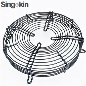 Customized tapered zinc plating/black powder wire finger fan guard grill manufacture