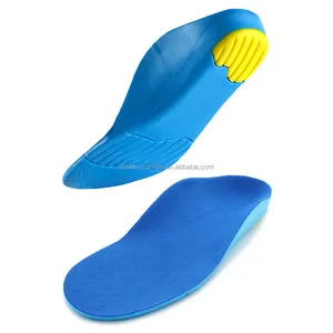 Custom free sample pu foam orthotic shoe inserts kids arch support orthopedic insole flat feet children insole