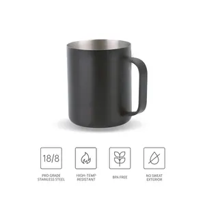 Bán buôn giá rẻ bia Mug với xử lý 12 oz 18/8 thép duy nhất cà phê Mug cà phê du lịch Mug