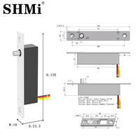 Serrure Intelligente SHMI SM120 à Signal Magnétique pour Petite Porte avec Contrôle Anti-Effraction, Déverrouillage par Clé et Mot de Passe, Haute Sécurité