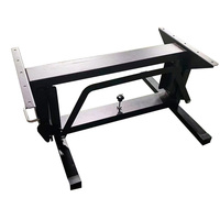Accessoires pour caravane HEYRV, pied de table relevable noir pour camping-car avec réglage de niveau 2
