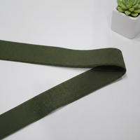 Sangle élastique tissée Aoya de haute qualité en Spandex/Nylon, couleur vert olive, écologique, prix d'usine, vente en gros personnalisée