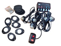 Nouveau kit de feux stroboscopiques LED 160W 12V-24V pour véhicules de construction, de remorquage et camions, lumière d'avertissement d'urgence clignotante