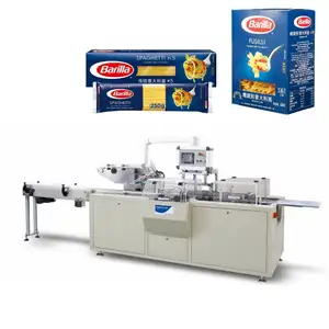 Volautomatische Snelle Horizontale Kartonsmachine Voor Voedsel Macaroni Spaghetti Pasta Carton Packer Box Verpakkingsmachine