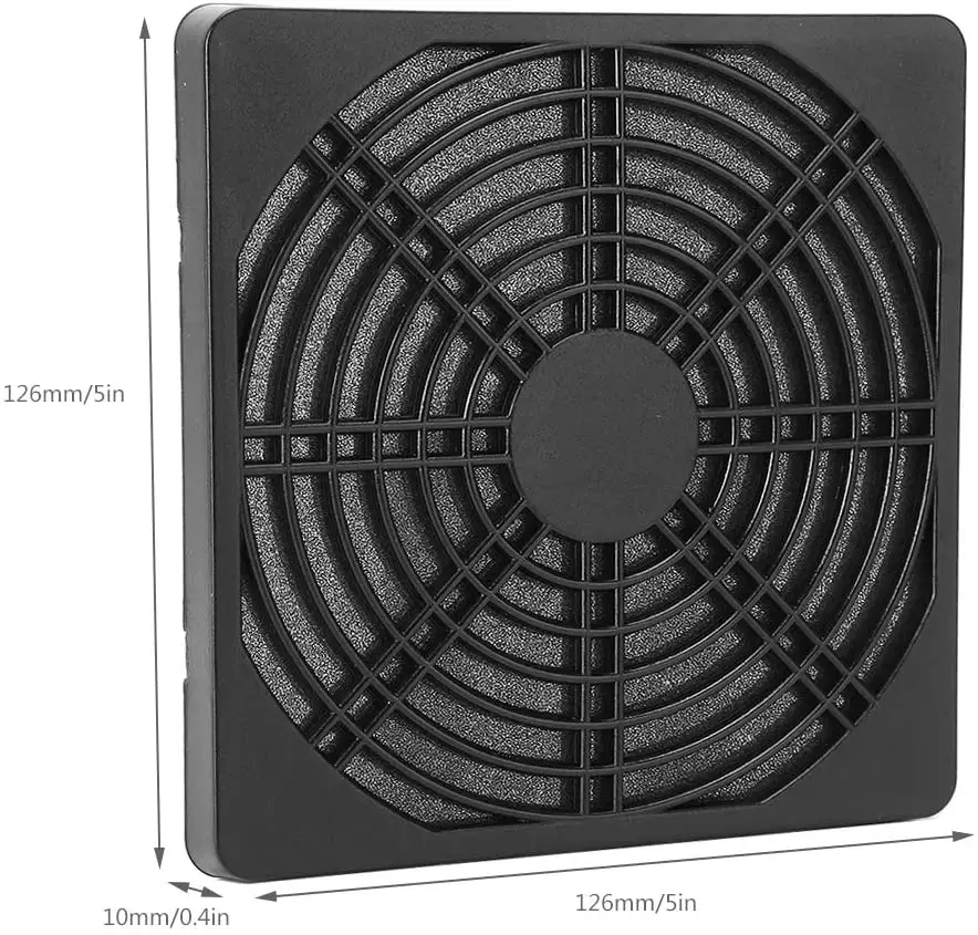 40mm 60mm 80mm 120mm Pc Computer Fan Dust Cover Case 3 In 1 Dustproof Sponge Filter Mesh Fan Colander