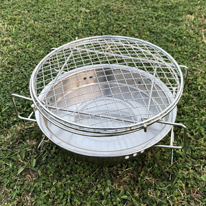 Happycooking <strong>Japanese</strong> Style Stainless Steel <strong>BBQ</strong> Grill Diamond Teppanyaki and Barbacoa Fashionable Boat Design for Charcoal <strong>Bbq</strong> - Product Image 5