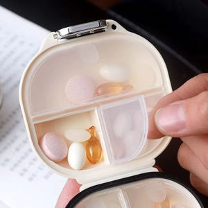 Mini Portable Medicine <b>Box</b> With High Aesthetic Value For Seven Days of <b>Travel</b> Multi Grid Packaged <b>Pills</b> Jewelry Sealed Storage - Product Image 5