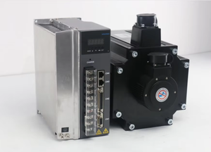 มอเตอร์ Lichuan Servos 7.5KW 220V 23Bit 3 เฟส พร้อมชุดควบคุมไดรฟ์ 180M48015B+M1532P สำหรับเครื่อง CNC - Product Image 1