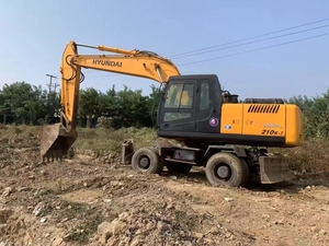Original usado Hyundai R210W 210W-7 excavadora de ruedas de Corea 21 Ton Robex Hyundai 210W excavadora de ruedas para la venta - Product Image 4