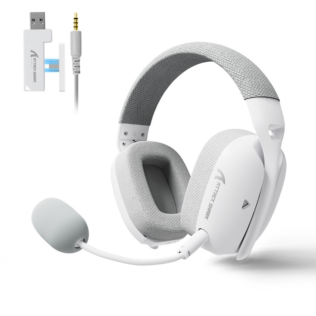 Wholesale Attack Shark L80 PRO Wireless Tri-mode 2.4G+BT+Wired Lightweight Over-ear Gaming Headset with Microphone