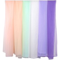 RUNXI TD-0610001 Voile de tulle transparent de style européen pour livraison directe transfrontalière, draperie de plafond DIY, décoration festive de mariage