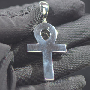 Joyería fina Regalos de hip-hop Plata de Ley 925 Santo cristiano Hombres Mujeres Gra Moissanite Colgante Cruz - Product Image 2