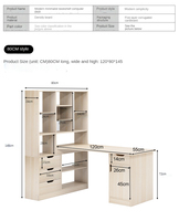 Bureau d'ordinateur simple et économique, best-seller, avec étagère, bureau d'étude pour étudiants