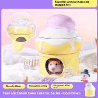 Kit de refroidissement d'été pour hamster Série Ice Cream Hamster Nid en céramique