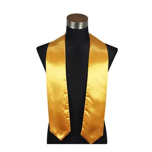 Mondon Custom color made graduation sash polyester sublimation graduation stoles with logo