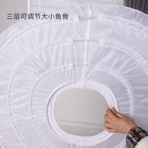 Mini jupe <span class=keywords><strong>tutu</strong></span> blanc et <span class=keywords><strong>noir</strong></span> pour femme Cosplay sous-jupe <span class=keywords><strong>jupon</strong></span> - Product Image 4