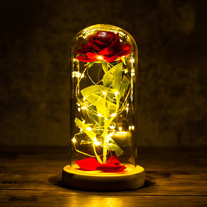 Rosa de cristal para regalo de San Valentín, cristal rojo preservado, M71, <span class=keywords><strong>2022</strong></span> - Product Image 4