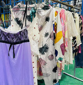 热卖高档二手夏季真丝睡衣高品质成人二手服装批发女装混包 - Product Image 6