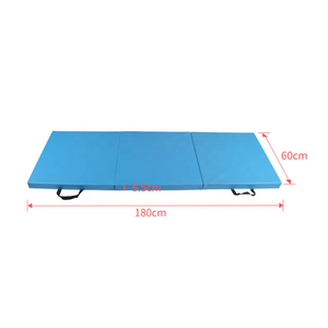 <span class=keywords><strong>Tapis</strong></span> <span class=keywords><strong>de</strong></span> <span class=keywords><strong>gymnastique</strong></span> pliable personnalisé Guli Fitness <span class=keywords><strong>de</strong></span> 2 pouces d'épaisseur, à trois plis, avec poignées <span class=keywords><strong>de</strong></span> transport, pour exercices <span class=keywords><strong>de</strong></span> <span class=keywords><strong>gymnastique</strong></span>, étirements, <span class=keywords><strong>gymnastique</strong></span>, en PU et EPE, 180x60CM - Product Image 3