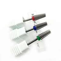 HYTOOS 5 en 1 Embouts de ponceuse à ongles coniques 3/32" en carbure pour manucure, outils d'élimination des acryliques et des gels