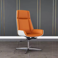 La salle de conférence de chaise de bureau exécutif de personnel de société préside la chaise en cuir avec les roues mobiles