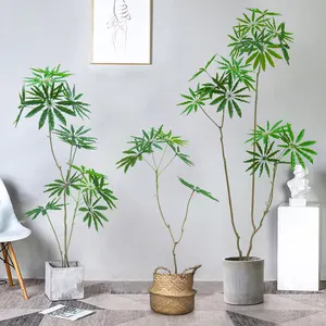 Arbre arbalia artificiel en plastique, fausse araignée arbalia pour la décoration de la maison, plantes artificielles d'intérieur