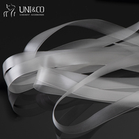 Ruban élastique en TPU transparent de haute qualité 6 mm OEKO-TEX pour bretelles de soutien-gorge et finitions de lingerie