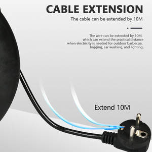 Enchufe de Extensión Universal Azul, Regleta de Protección Contra <span class=keywords><strong>Sobretensiones</strong></span>, Cable Retráctil, Cable de Alimentación, África - Product Image 5