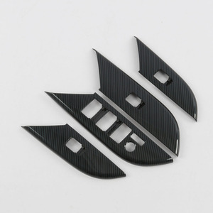 Couvre-interrupteur de fenêtre en fibre de carbone WZXD LHD 2024 2025 pour Fortuner - Product Image 1