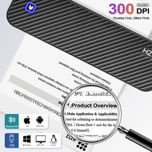 무잉크 A4 열전사 휴대용 무선 잉크리스 프린터 휴대 전화 숙제 및 사진 인쇄 호환 - Product Image 4