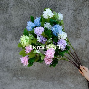 ดอกไฮเดรนเยียประดิษฐ์แบบก้านเดี่ยว สีชมพู สำหรับตกแต่งงานแต่งงานและบ้าน - Product Image 1
