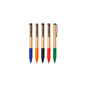 Creative ECO Bamboo <b>Ballpoint</b> <b>Pen</b> Wholesale Spin Soft Rubber Grip With Custom Logo Advertising Printed for Stationery - Product Image 6