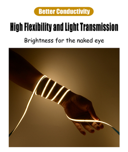 COB <b>LED</b> <b>Strip</b> Light 256 <b>LEDs</b>/m Low Voltage Dot-Free Flexible Self-Adhesive Tape for Under Cabinet Lighting - Product Image 5