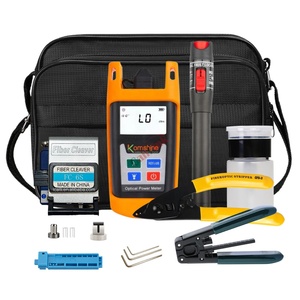 Kit d'outils pour <span class=keywords><strong>fibre</strong></span> optique FTTH, couteau coupeur de <span class=keywords><strong>fibre</strong></span> FC-6S, ciseaux Kevlar avec compteur de puissance optique, 19 pièces/ensemble, 10mW Visual F - Product Image 1